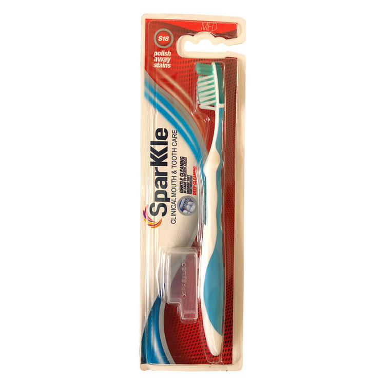 مسواک اسپارکل مدل +S9 با برس متوسط مجموعه 3 عددی