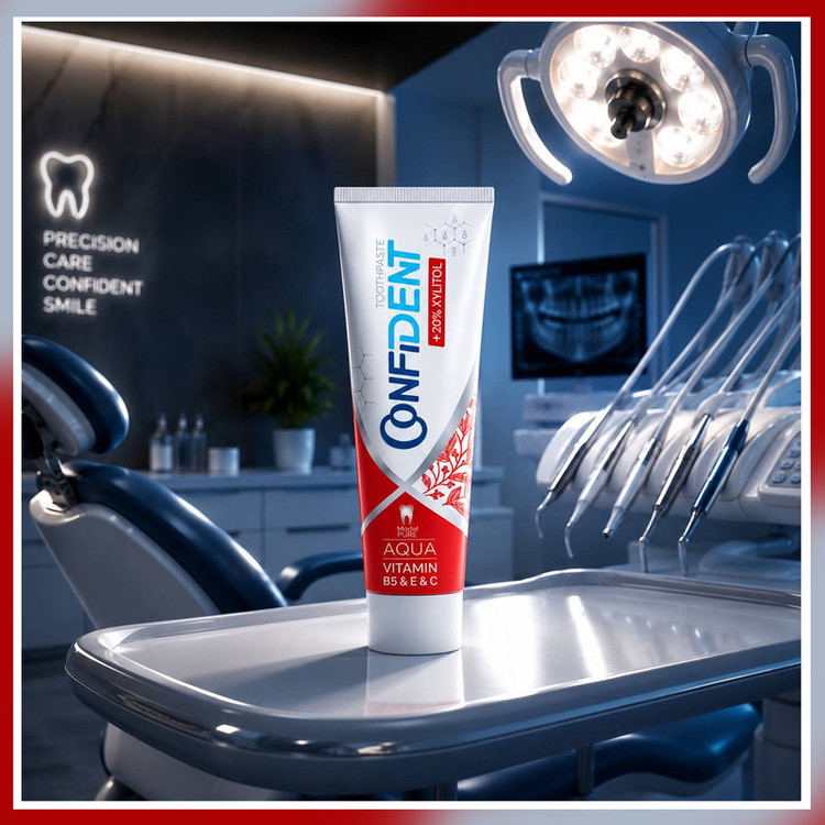 خمیر دندان ضد پوسیدگی کانفیدنت مدل Aqua-Pure012 مناسب برای انواع دندان حجم 100 میلی لیتر مجموعه 12 عددی
