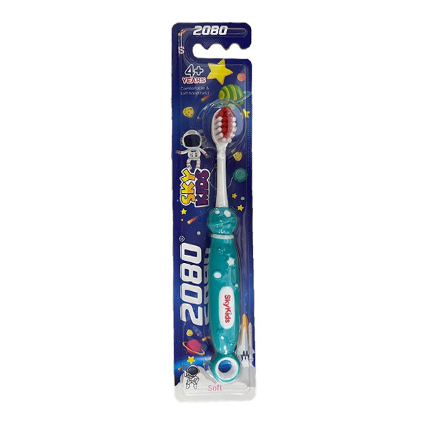 مسواک 2080 مدل اسکای کیدز با برس نرم مناسب همه دندانها