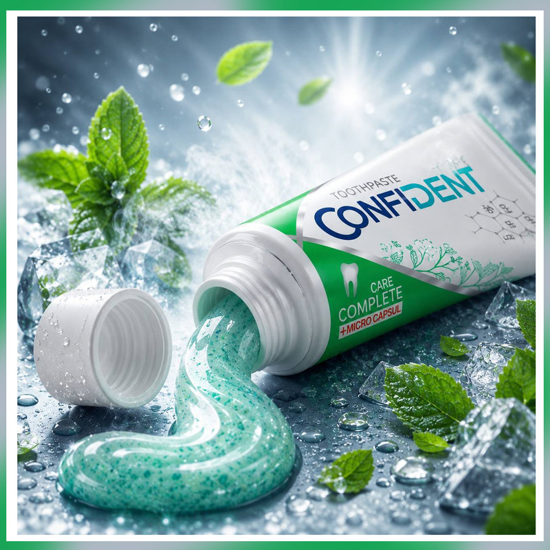 خمیر دندان محافظت از مینای دندان کانفیدنت مدل Complete Care06 حجم 70 میلی لیتر مجموعه 6 عددی