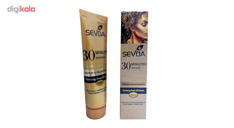 ماسک طلا صورت سودا مدل Repair And Rejuvenation حجم 100 میلیلیتر، مناسب انواع پوست، ترمیمکننده و جوانکننده