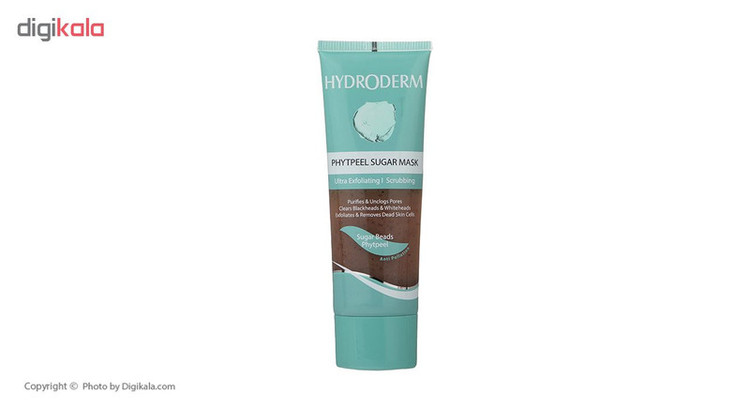 ماسک اسکراب صورت هیدرودرم مدل Phytpeel با عصاره درخت چای، روغن کالاندولا، روغن جوجوبا و هسته گیلاس، ساینده پوست، جذب سریع، مناسب پوست معمولی، حجم 100 میلیلیتر