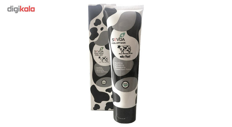 ماسک صورت پیل آف سودا مدل Peel Off Milk حجم 100 میلیلیتر، حاوی ویتامین A، مناسب انواع پوست، نرمکننده و مرطوبکننده