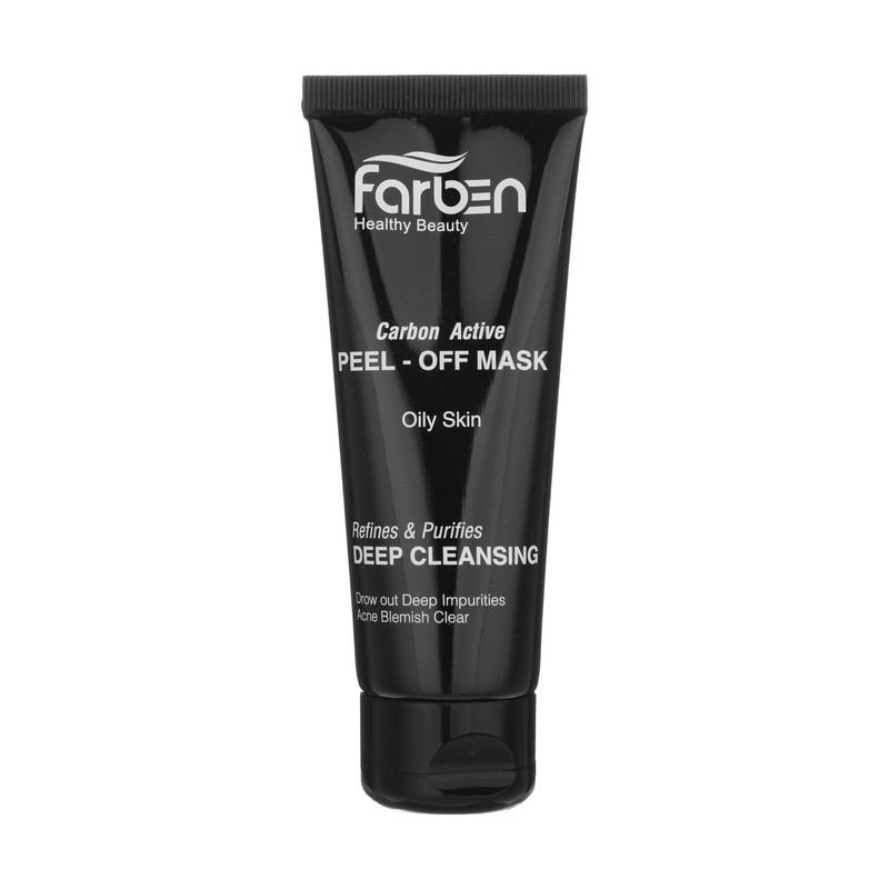 ماسک صورت کربن فعال فاربن مدل Carbon Active حجم 75 میلی‌لیتر، مناسب پوست چرب و آکنه‌ای، پاکسازی عمیق، رفع جوش‌های سرسیاه و بازکننده منافذ پوست