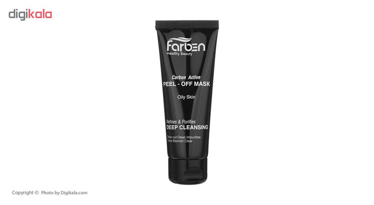 ماسک صورت کربن فعال فاربن مدل Carbon Active حجم 75 میلیلیتر، مناسب پوست چرب و آکنهای، پاکسازی عمیق، رفع جوشهای سرسیاه و بازکننده منافذ پوست
