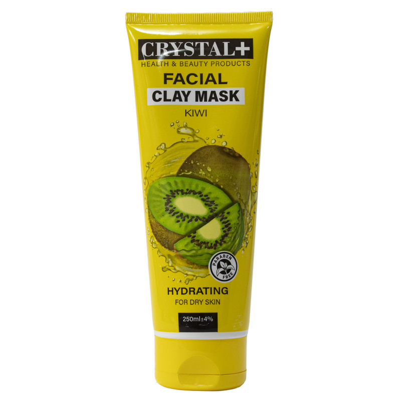 ماسک صورت آبرسان کریستال مدل کیوی حجم 250 میلیلیتر، مناسب پوست خشک، ترمیمکننده، تغذیهکننده، ضد چروک، از بین برنده تیرگی و لکه، آرامشبخش