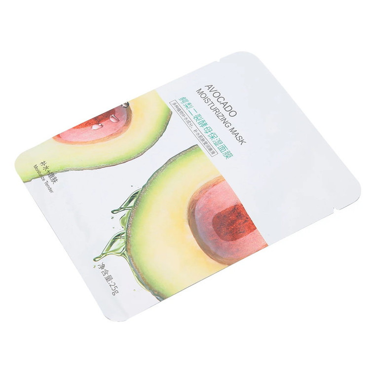 ماسک صورت بایو آکوا مدل AVOCADO وزن 25 گرم مجموعه 5 عددی