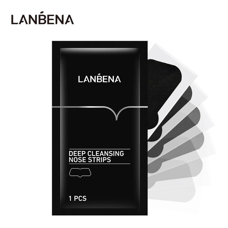 ماسک پاککننده و براقکننده بینی لنبنا مدل deep cleansing بدون الکل مناسب انواع پوست بسته 2 عددی