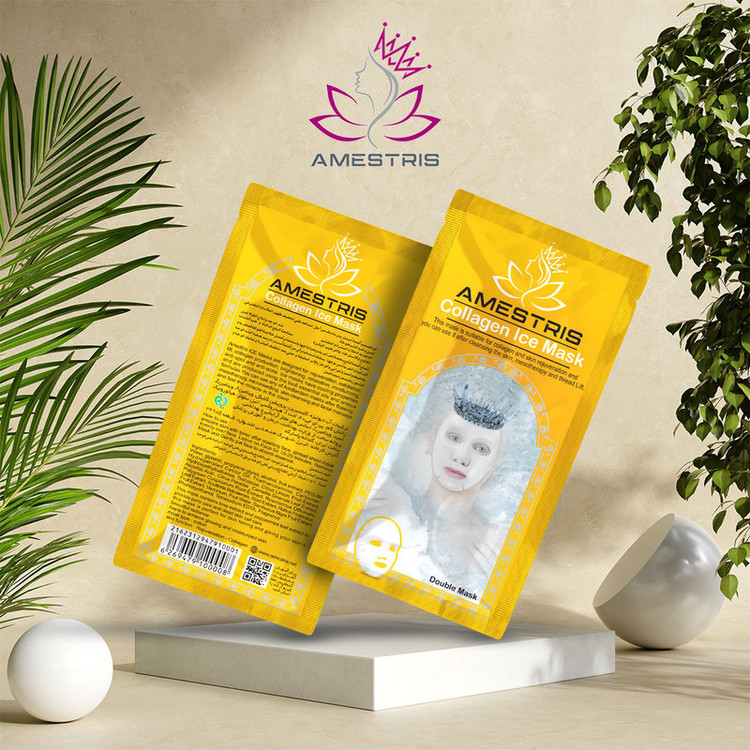 ماسک صورت آمستریس مدل Multi Action مجموعه 10 عددی نرمکننده، مرطوبکننده، ضد التهاب، کوچککننده منافذ باز، ضد چروک، ضد جوش، روشنکننده، لیفت و سفتکننده پوست، مناسب انواع پوست و بعد از میکرونیدلینگ و بوتاکس