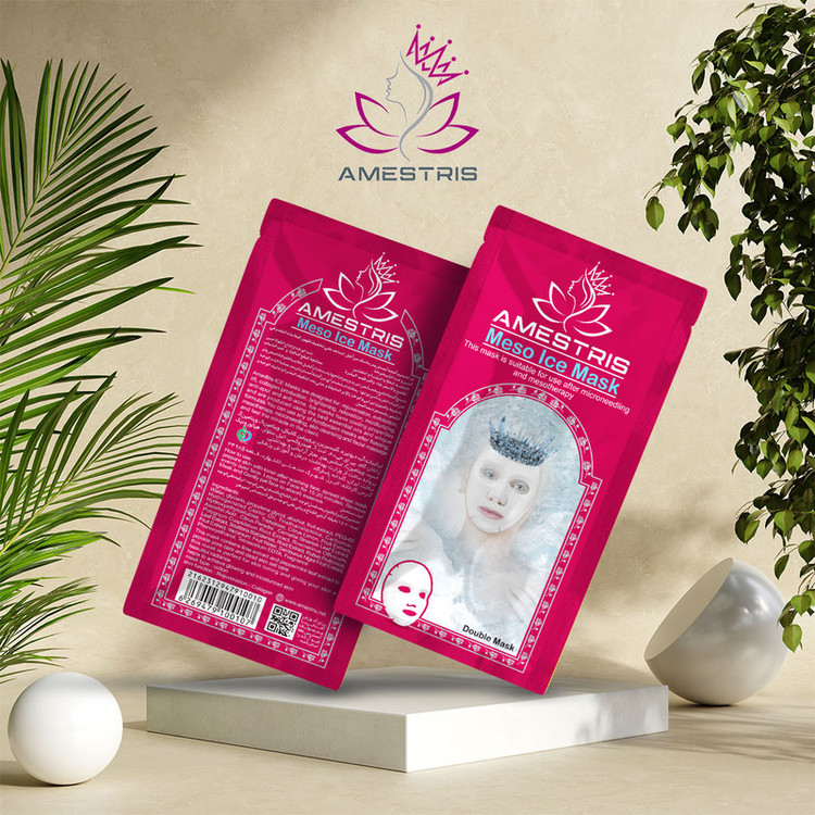 ماسک صورت آمستریس مدل Multi Action مجموعه 10 عددی نرمکننده، مرطوبکننده، ضد التهاب، کوچککننده منافذ باز، ضد چروک، ضد جوش، روشنکننده، لیفت و سفتکننده پوست، مناسب انواع پوست و بعد از میکرونیدلینگ و بوتاکس