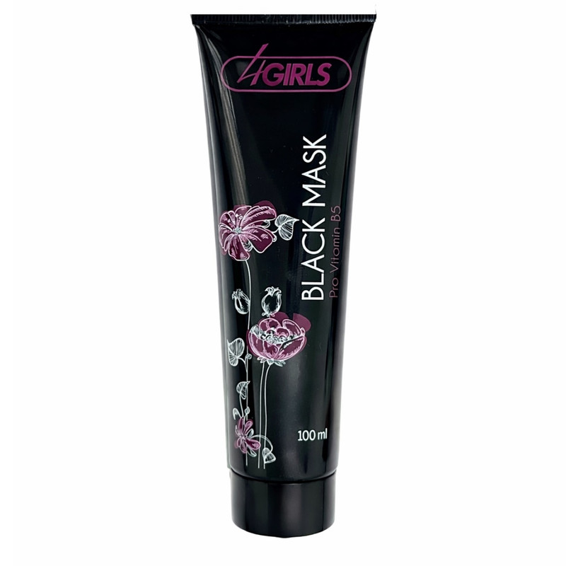 ماسک صورت 4گرلز مدل Black مناسب برای پوست چرب حجم 100 میلی‌لیتر
