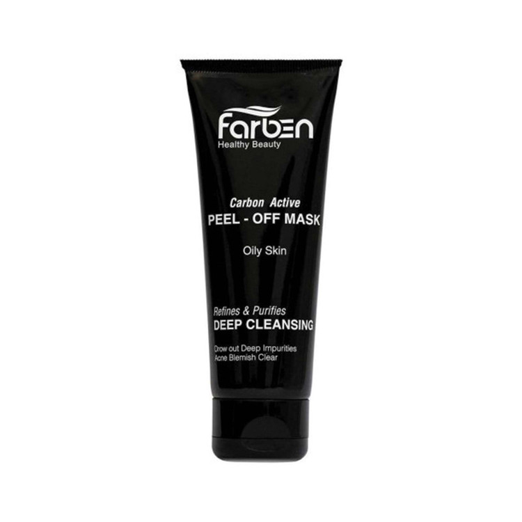 ماسک صورت فاربین مدل carbon active حجم 60 میلی لیتر