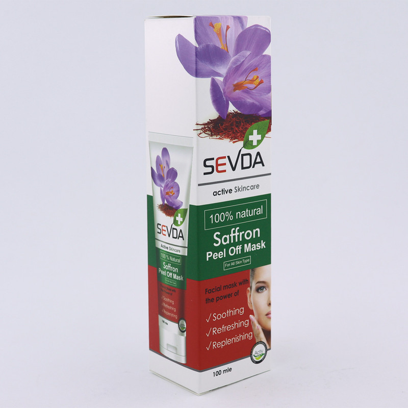 ماسک صورت سودا مدل خیار و زعفران حجم 100 میلی لیتر مجموعه 2 عددی