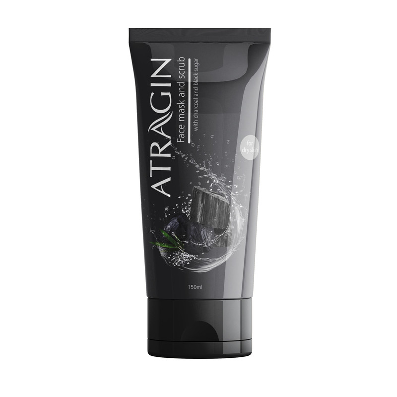 ماسک کرمی صورت و بدن عطرآگین مدل ذغال و شکر، لایه‌بردار، ترمیم‌کننده، ضد آلودگی، مناسب انواع پوست، حجم 150 میلی‌لیتر