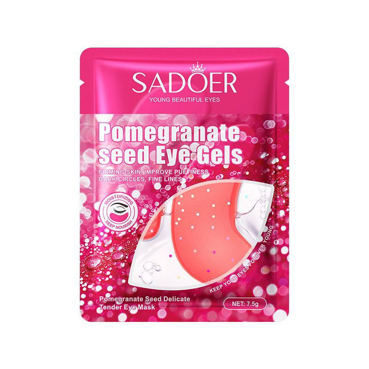 ماسک ورقهای زیر چشم سادور مدل عصاره انار مناسب برای انواع پوست وزن 7.5 گرم