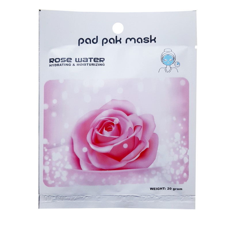 ماسک ورقهای صورت پد پاک مدل گل رز وزن 20 گرم آبرسان و مرطوبکننده، ضد التهاب و ضد حساسیت، کوچککننده منافذ، جوانکننده و ضد چروک، روشنکننده و ترمیمکننده پوست با ویتامینهای تقویتی