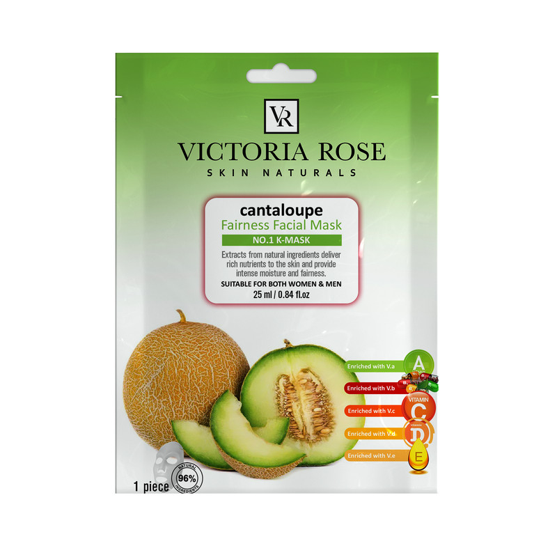 ماسک صورت ویکتوریا رز مدل Cantaloupe حجم 25 میلی لیتر بسته 50 عددی