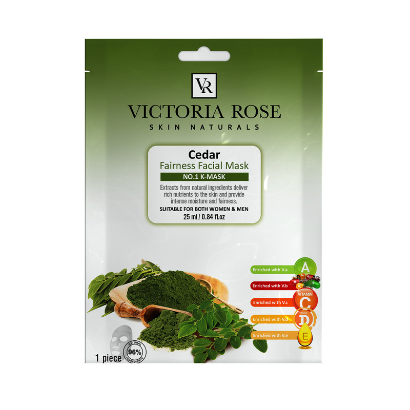 ماسک صورت ویکتوریا رز مدل Cedar حجم 25 میلی لیتر بسته 5 عددی