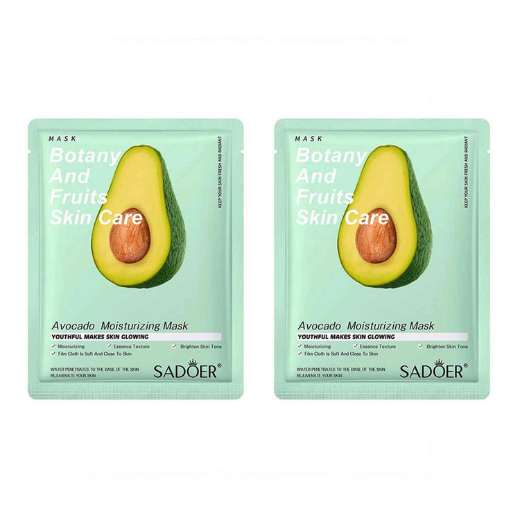 ماسک صورت سادور مدل آووکادو وزن 25 گرم مجموعه 2 عددی