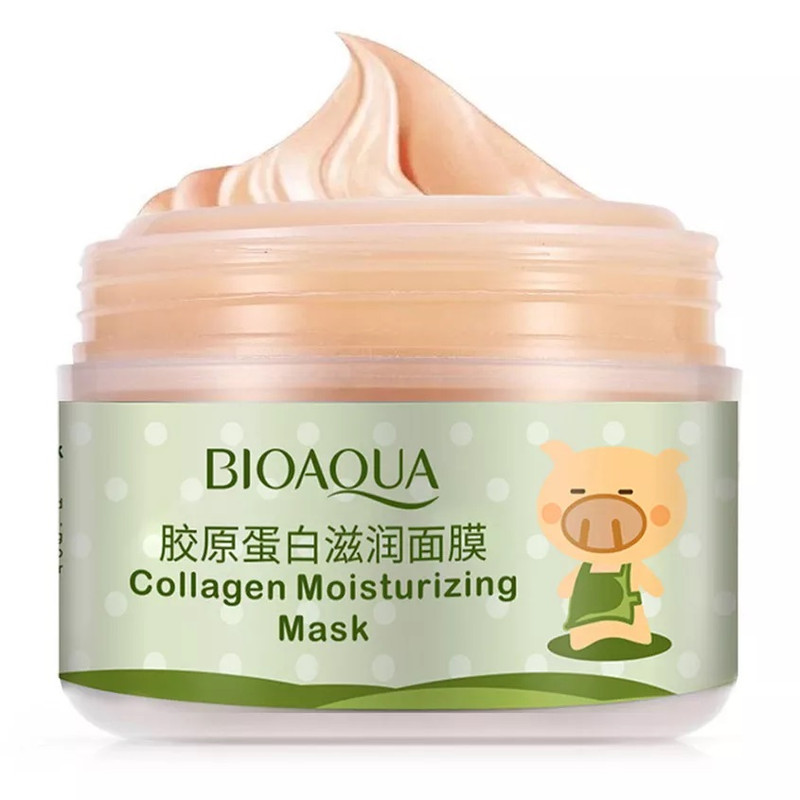 ماسک صورت بایو آکوا مدل Collagen Moisturizing حجم 100 میلی لیتر