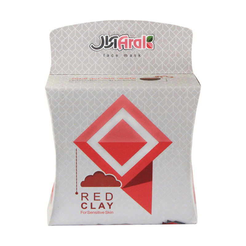 ماسک صورت آرال مدل Red clay وزن 250 گرم