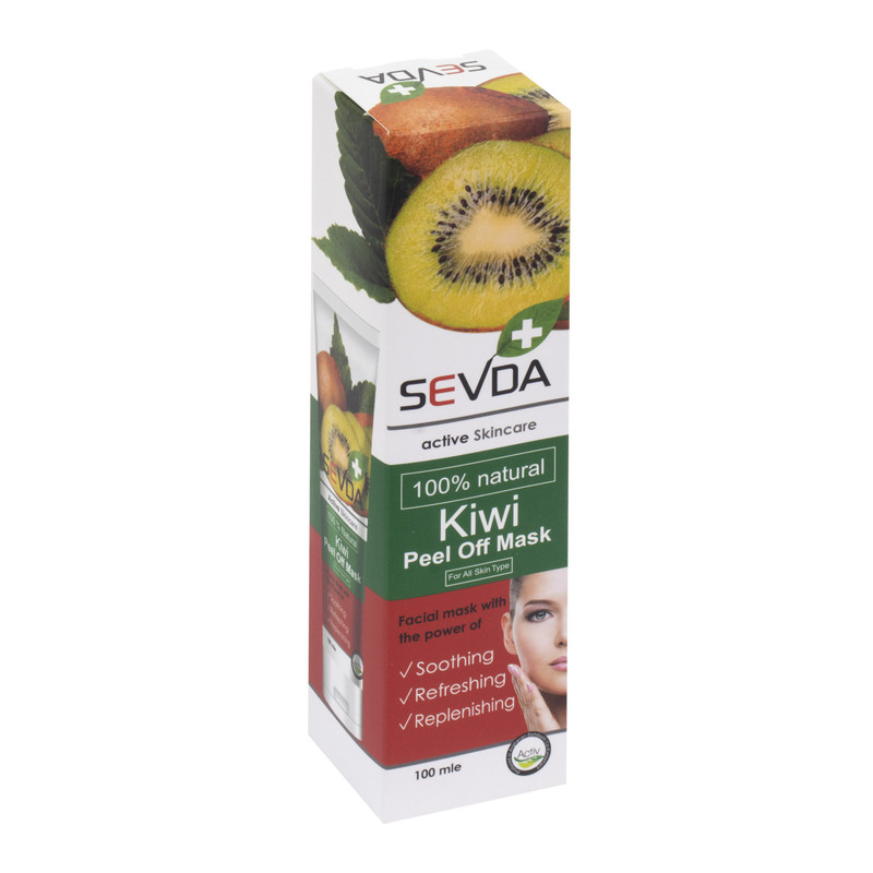 ماسک صورت سودا مدل شیر و کیوی حجم 100 میلی لیتر مجموعه 2 عددی