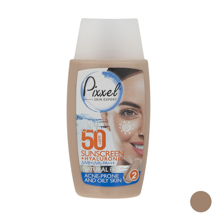 کرم ضدآفتاب پیکسل مدل Natural BEIGE، حجم 50 میلیلیتر