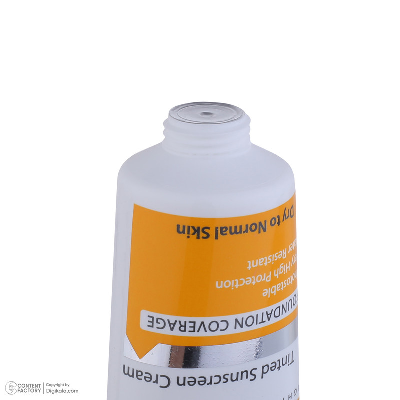 کرم ضد آفتاب رنگی درمالیفت، SPF50، مدل سانلیفت، مناسب پوست خشک و معمولی تنالیته رنگ روشن و حجم 40 میلیلیتر، محافظت کننده در برابر اشعه UVA، UVB و IR، مقاوم در برابر آب، دارای فرمولاسیون شیمیایی، با ماندگاری 3 ساعته