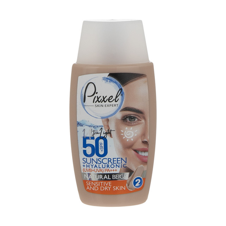 کرم ضدآفتاب پیکسل مدل Natural BEIGE، حجم 50 میلیلیتر