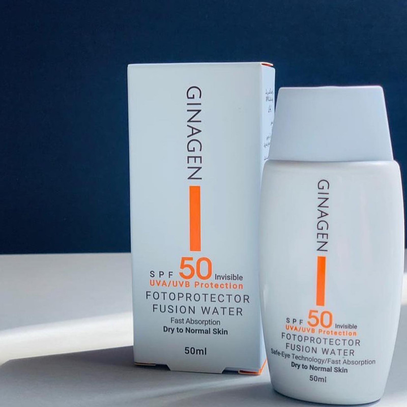 کرم ضدآفتاب بیرنگ ژیناژن مدل SPF50، مناسب پوستهای معمولی و خشک، حجم 50 میلیلیتر