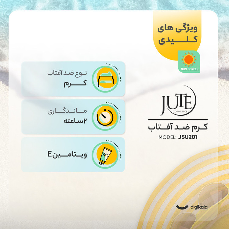 کرم ضدآفتاب ژوت مدل JSu201، حجم 40 میلیلیتر