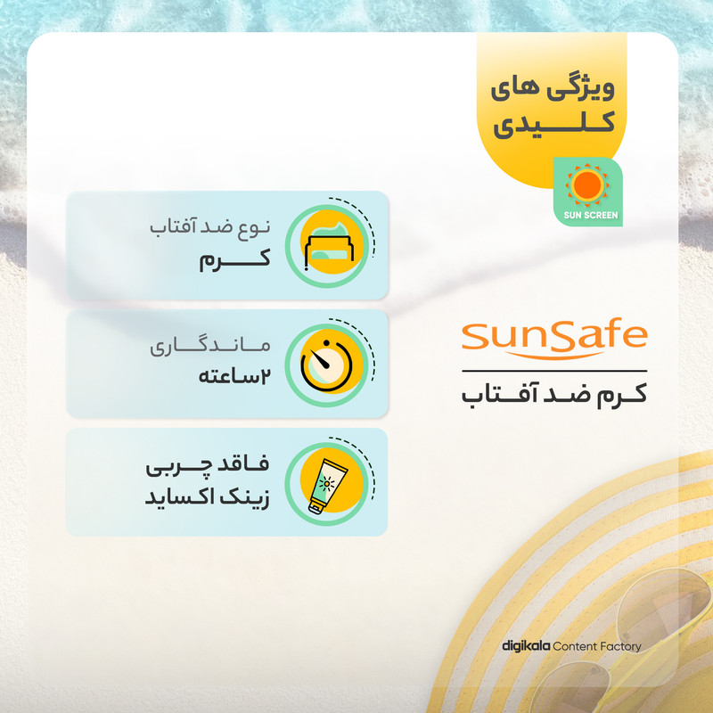 کرم ضدآفتاب رنگی سانسیف مدل N20 مقدار 40 گرم