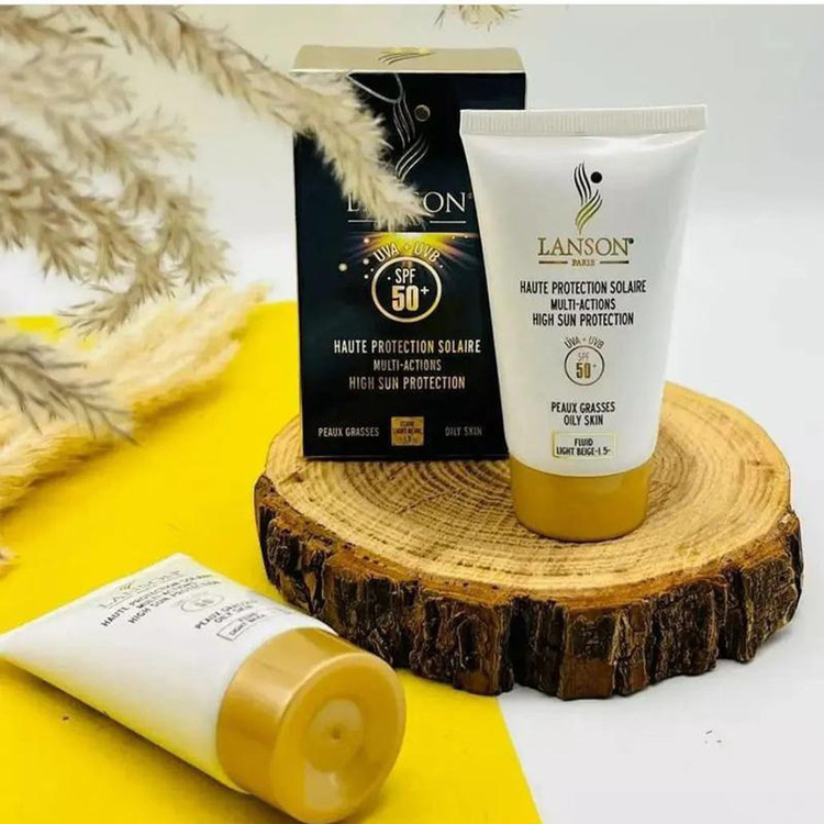 کرم ضدآفتاب رنگی لانسون SPF50 مدل مولتی اکشن شماره 1.5، مناسب پوستهای چرب، حجم 40 میلیلیتر