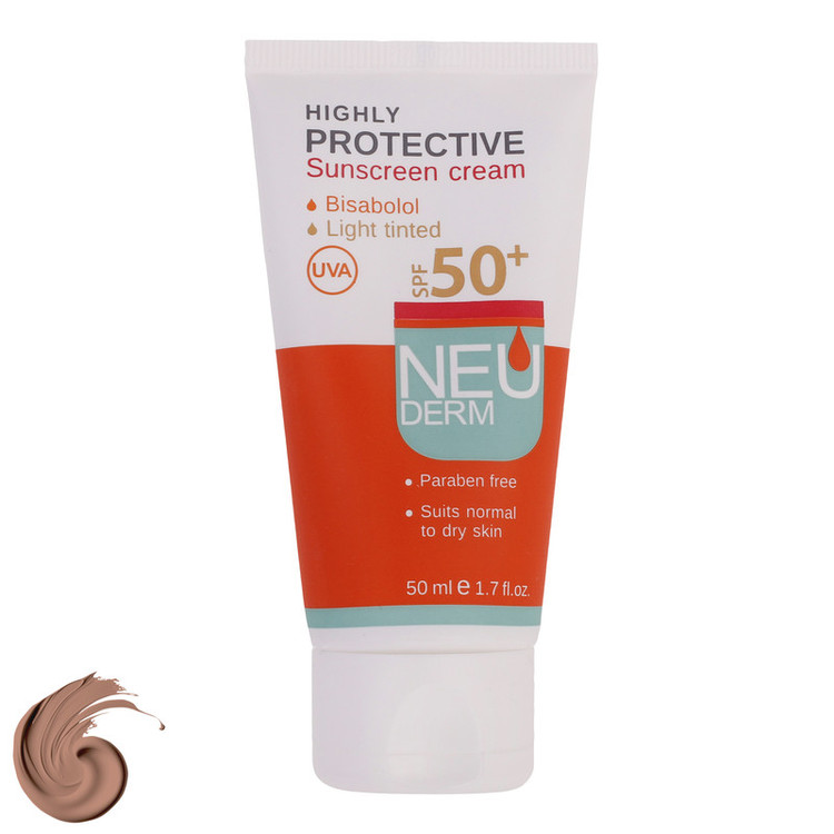 کرم ضدآفتاب نئودرم مدل Highly Protective SPF50، حجم 50 میلیلیتر
