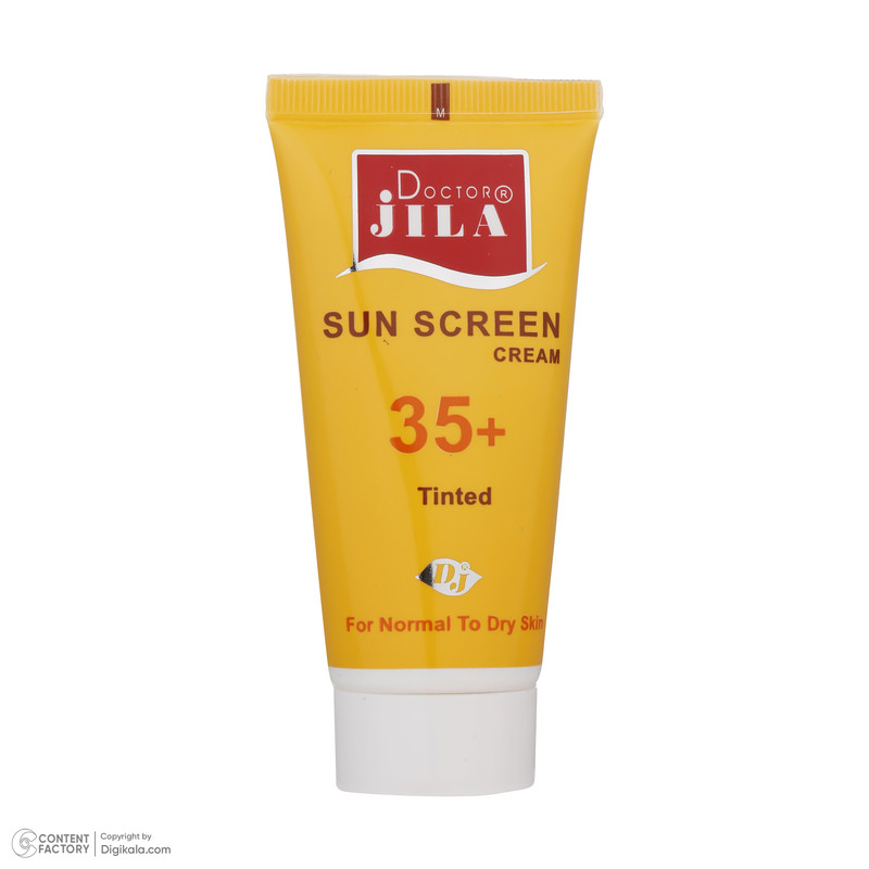 کرم ضد آفتاب رنگی دکتر ژیلا SPF 35 مدل Tinted مناسب پوستهای معمولی تا خشک وزن 50 گرم