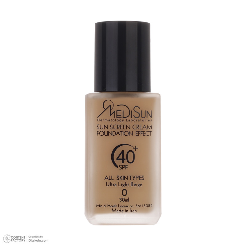 کرم ضد آفتاب رنگی مدیسان SPF40 مدل No 0 مناسب برای انواع پوست حجم 30 میلی لیتر