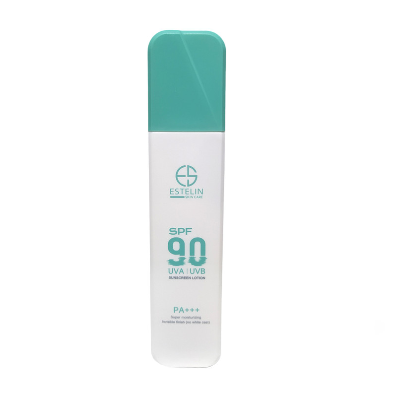 لوسیون ضد آفتاب بدون رنگ استیلن SPF 90 مدل فوق مرطوب کننده، محافظ UVA ،UVB و +++PA مناسب برای انواع پوست حجم 120 میلیلیتر
