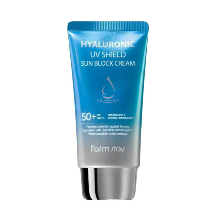 کرم ضد آفتاب بدون رنگ فارم استی، با SPF 50 مدل UV Shield، حاوی محافظ UVA ،UVB و PA++++، روشن کننده، مناسب انواع پوست حجم 70 میلیلیتر