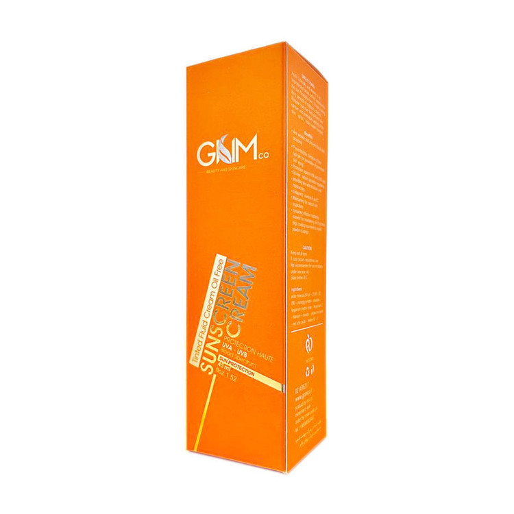 کرم ضد آفتاب رنگی جی ان ام SPF 50 مدل L1 Highly Effective محافظ UVA ،UVB و PA++، ضد حساسیت، مناسب پوستهای چرب حجم 45 میلیلیتر