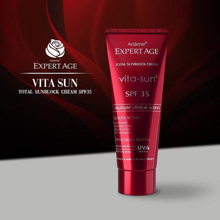 کرم ضد آفتاب آردن اکسپرت ایج مدل Vita-Sun حجم 45 میلی لیتر بسته 2 عددی