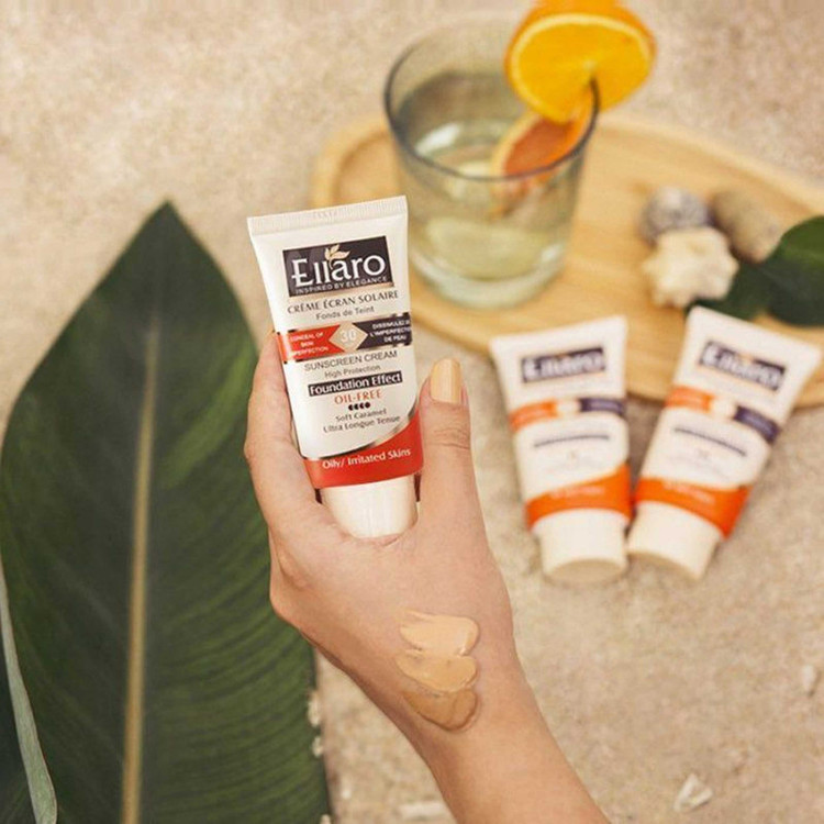 کرم ضد آفتاب رنگی الارو سری Foundation Effect SPF30 مدل High Protection مناسب پوست های چرب تحت لیسانس حجم 40 میلیلیتر