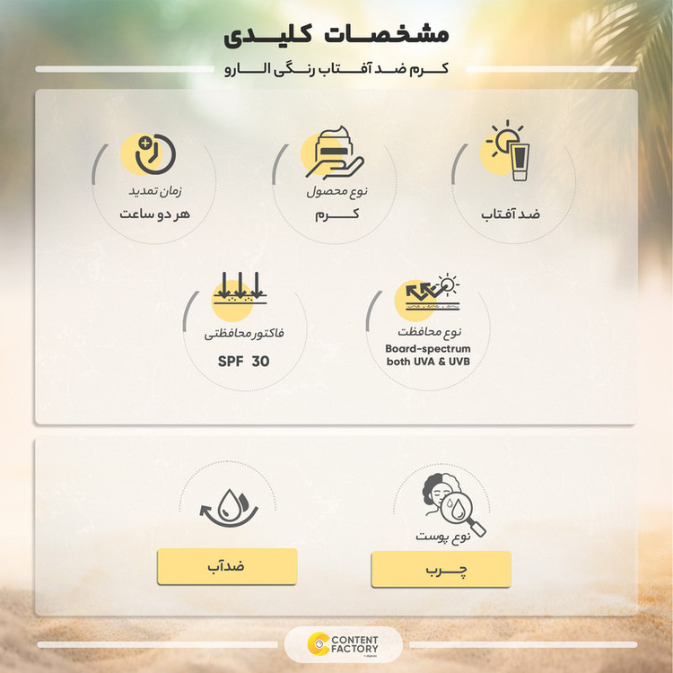 کرم ضد آفتاب رنگی الارو سری Foundation Effect SPF30 مدل High Protection مناسب پوست های چرب تحت لیسانس حجم 40 میلیلیتر