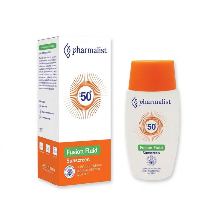 فلوئید ضد آفتاب بیرنگ صورت و گردن فارمالیست SPF 50 مدل Fusion fluid محافظ در برابر اشعه UVA و UVB مناسب برای انواع پوست حجم 50 میلیلیتر