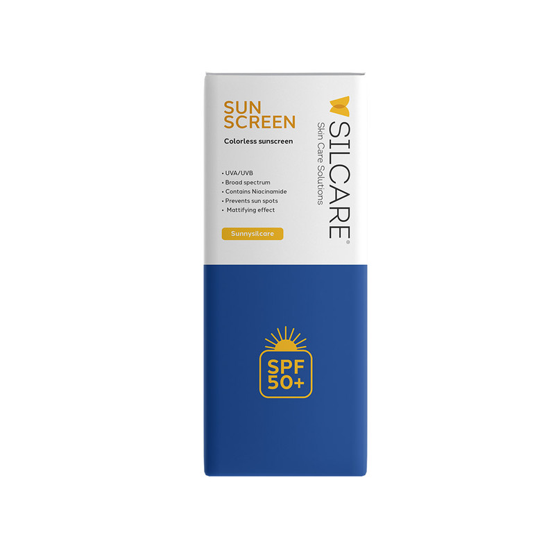 کرم ضد آفتاب بیرنگ دست و صورت و گردن سیلکر SPF 50 مدل Hydrating محافظ UVA و UVB مناسب برای انواع پوست حجم 50 میلیلیتر
