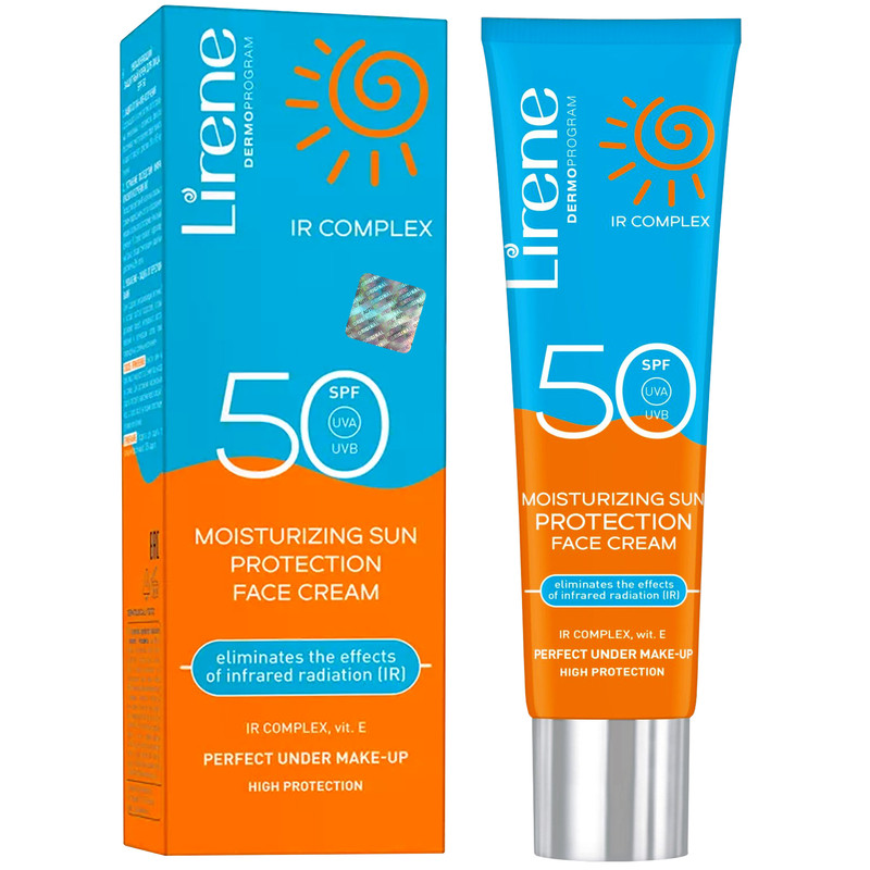 کرم ضد آفتاب بدون رنگ لایرن SPF 50 مدل Protect Complex محافظ IR ، HEV ، UVB ، UVA و PA++++ ضد حساسیت، ضد چروک و ضد پیری، مناسب انواع پوست حجم 40 میلیلیتر