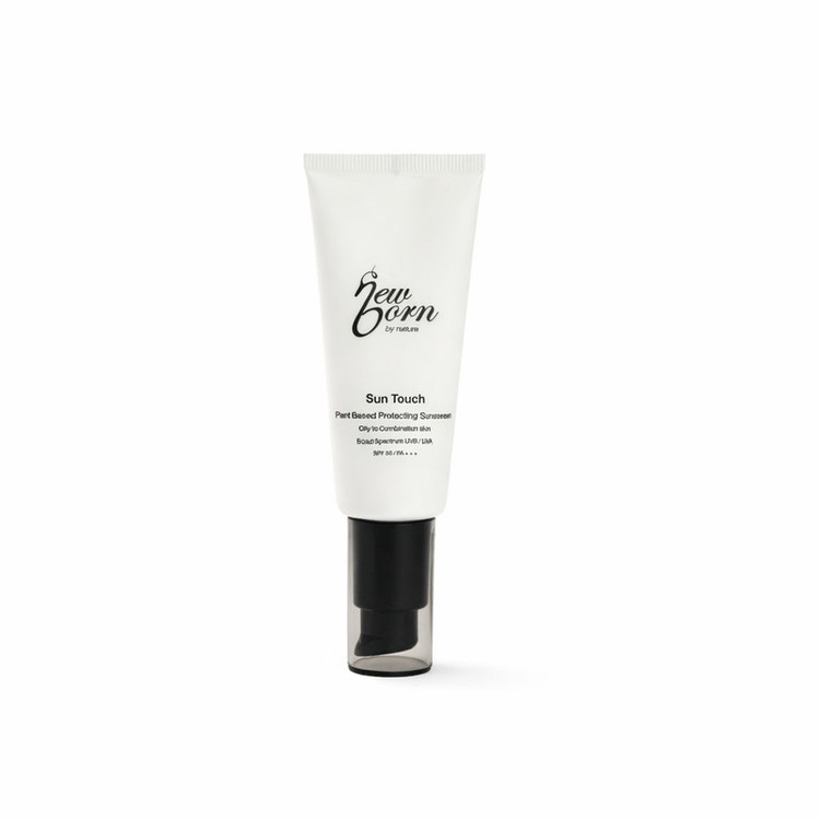 کرم ضد آفتاب بیرنگ صورت و گردن نیو بُرن SPF 50 مدل smooth touch محافظ UVA/UVB مناسب برای پوست مختلط و چرب حجم 40 میلیلیتر