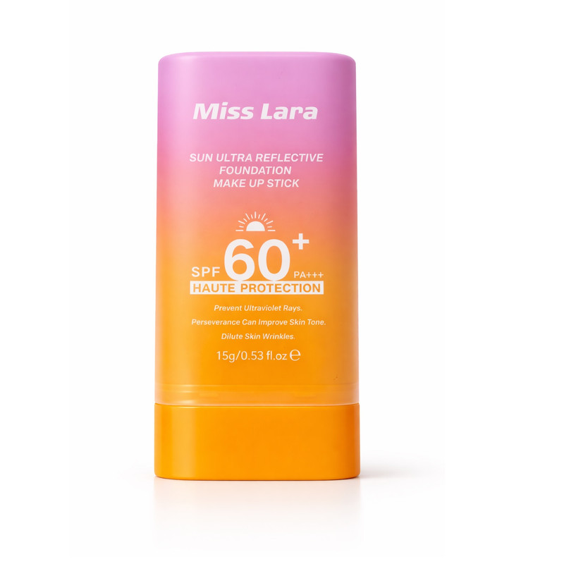 استیک ضد آفتاب رنگی صورت میس لارا SPF 60 مدل Haute شماره 34 محافظ UVA ،UVB مناسب برای انواع پوست حجم 30 میلیلیتر