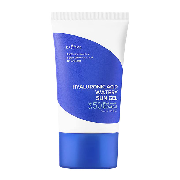 ژل ضد آفتاب بدون رنگ ایزنتری SPF 50 مدل هیالورونیک اسید مناسب پوستهای خشک و حساس حجم 50 میلیلیتر