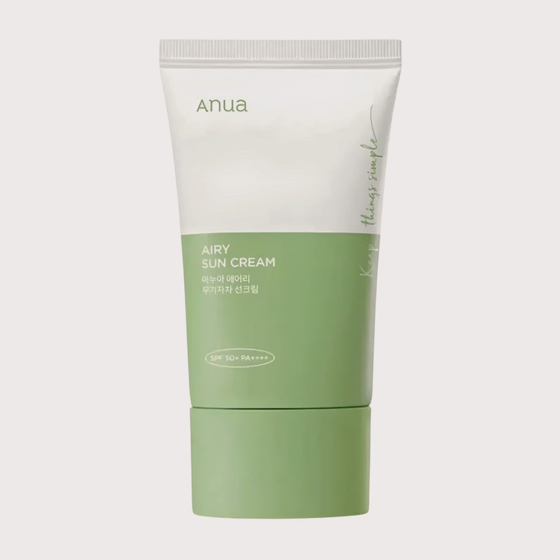 کرم ضد آفتاب بی رنگ آنوا SPF 50 مدل  Airy ‌محافظ UVA ،UVB و 50 PA+++، ضد حساسیت، مناسب انواع پوست‌ معمولی و حساس حجم 50 میلی‌لیتر