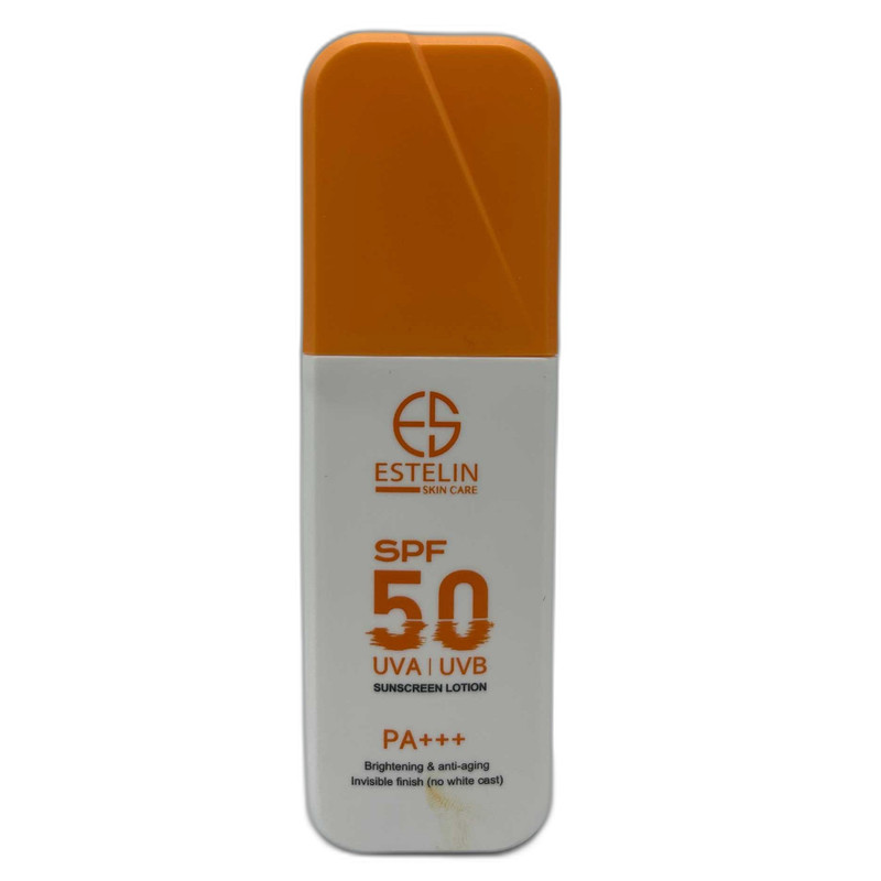 لوسیون ضد آفتاب بدون رنگ استیلن SPF 50 مدل فوق مرطوب کننده، محافظ UVA ،UVB و +++PA مناسب برای انواع پوست حجم 75 میلیلیتر